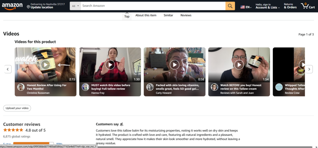 Detailed view of high-quality product photography with hover zoom functionality for an online store by Udaipur Freelancer web design.
