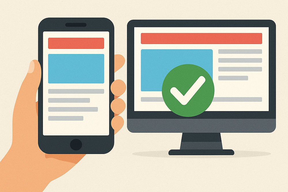 A website being tested on various mobile devices and tablets to ensure full responsiveness, a core service of Udaipur Freelancer, a top web design company in Udaipur.